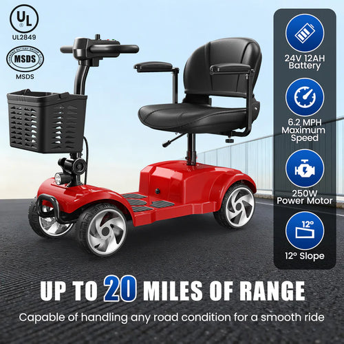 Electric Mobility Scooter With 20 Miles Range